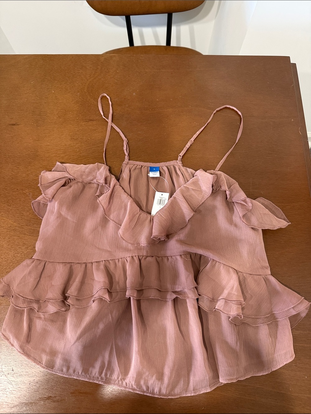 Old Navy Ruffled Spaghetti Strap Camisole - Dusty Rose